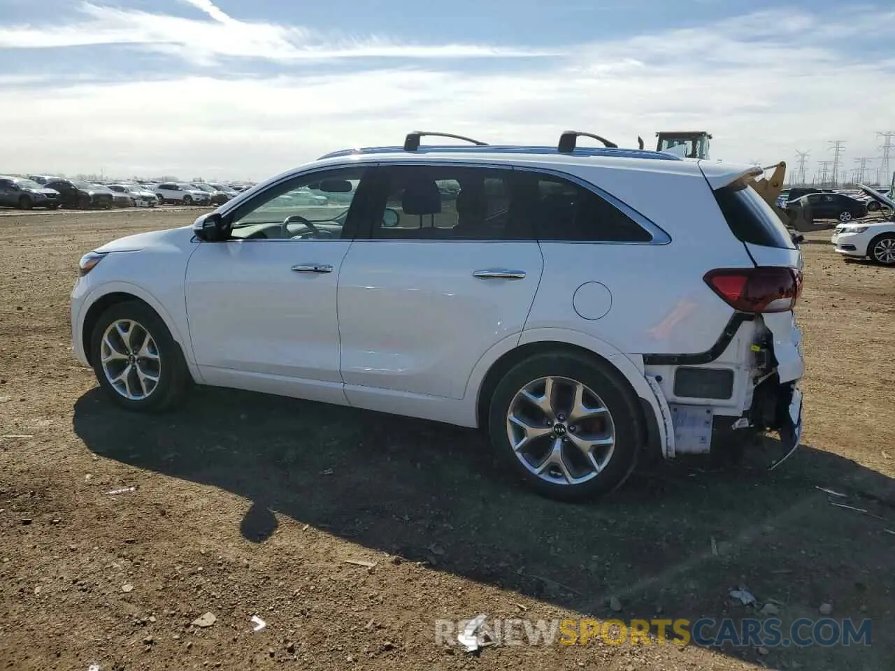 2 fotografías del automóvil dañado 5XYPK4A52KG460929 KIA SORENTO 2019