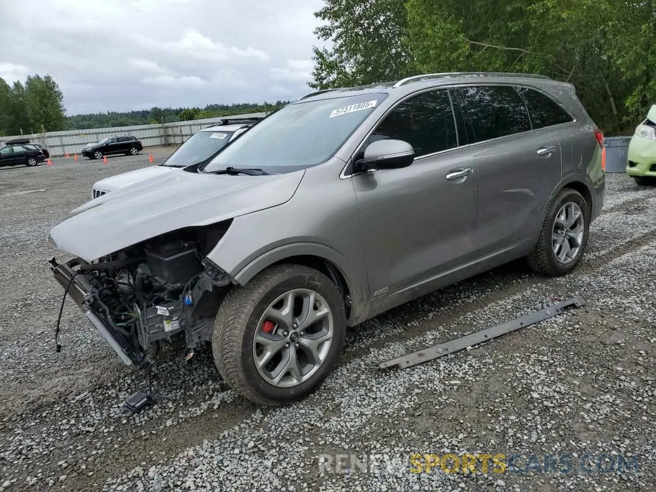 1 fotografías del automóvil dañado 5XYPKDA54KG459474 KIA SORENTO 2019