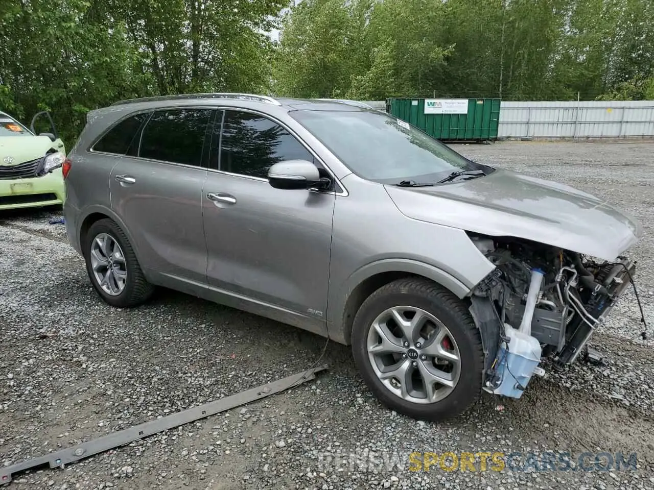 4 fotografías del automóvil dañado 5XYPKDA54KG459474 KIA SORENTO 2019