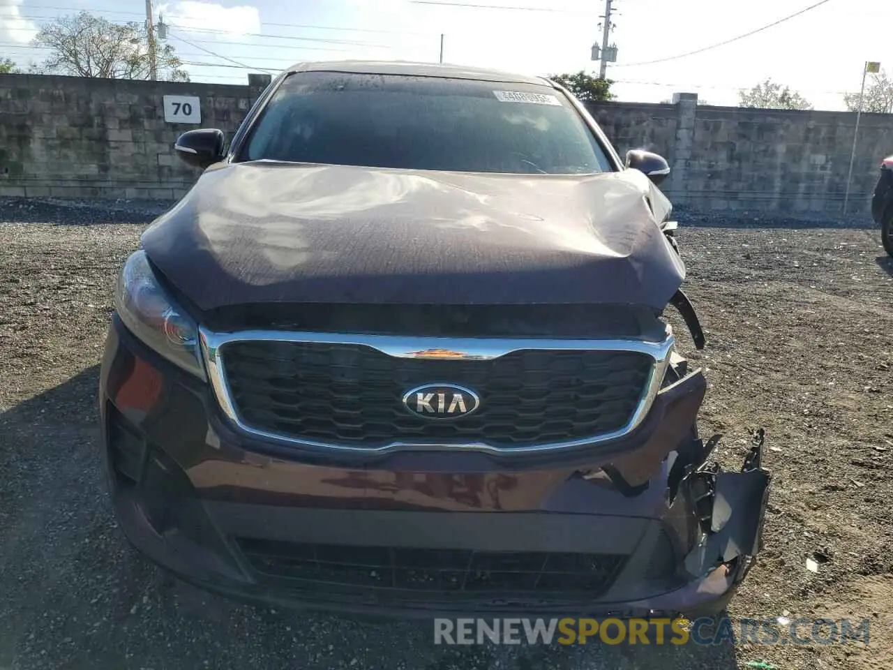 5 fotografías del automóvil dañado 5XYPG4A31LG698868 KIA SORENTO 2020