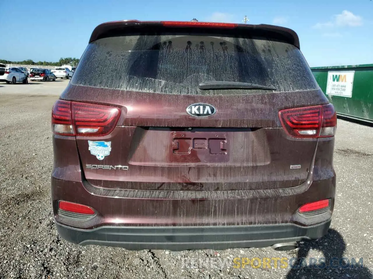 6 fotografías del automóvil dañado 5XYPG4A31LG698868 KIA SORENTO 2020