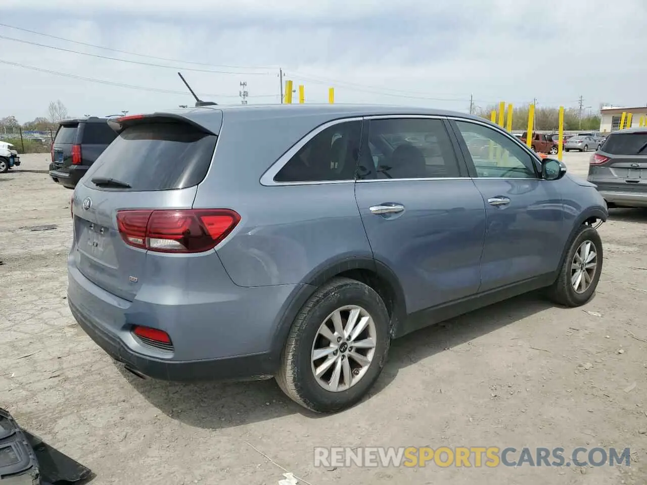 3 fotografías del automóvil dañado 5XYPG4A34LG648434 KIA SORENTO 2020