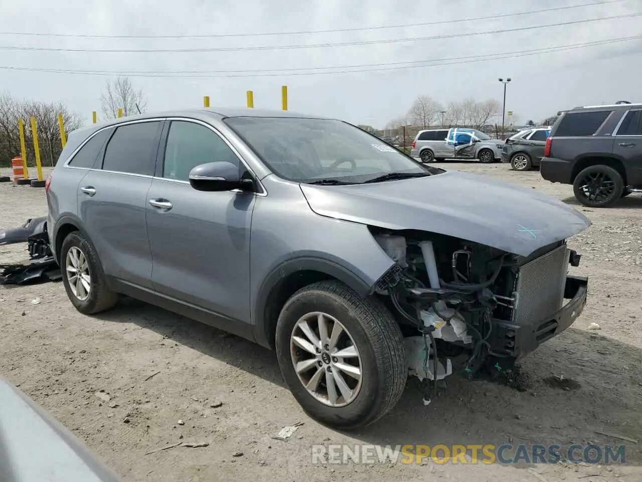 4 fotografías del automóvil dañado 5XYPG4A34LG648434 KIA SORENTO 2020
