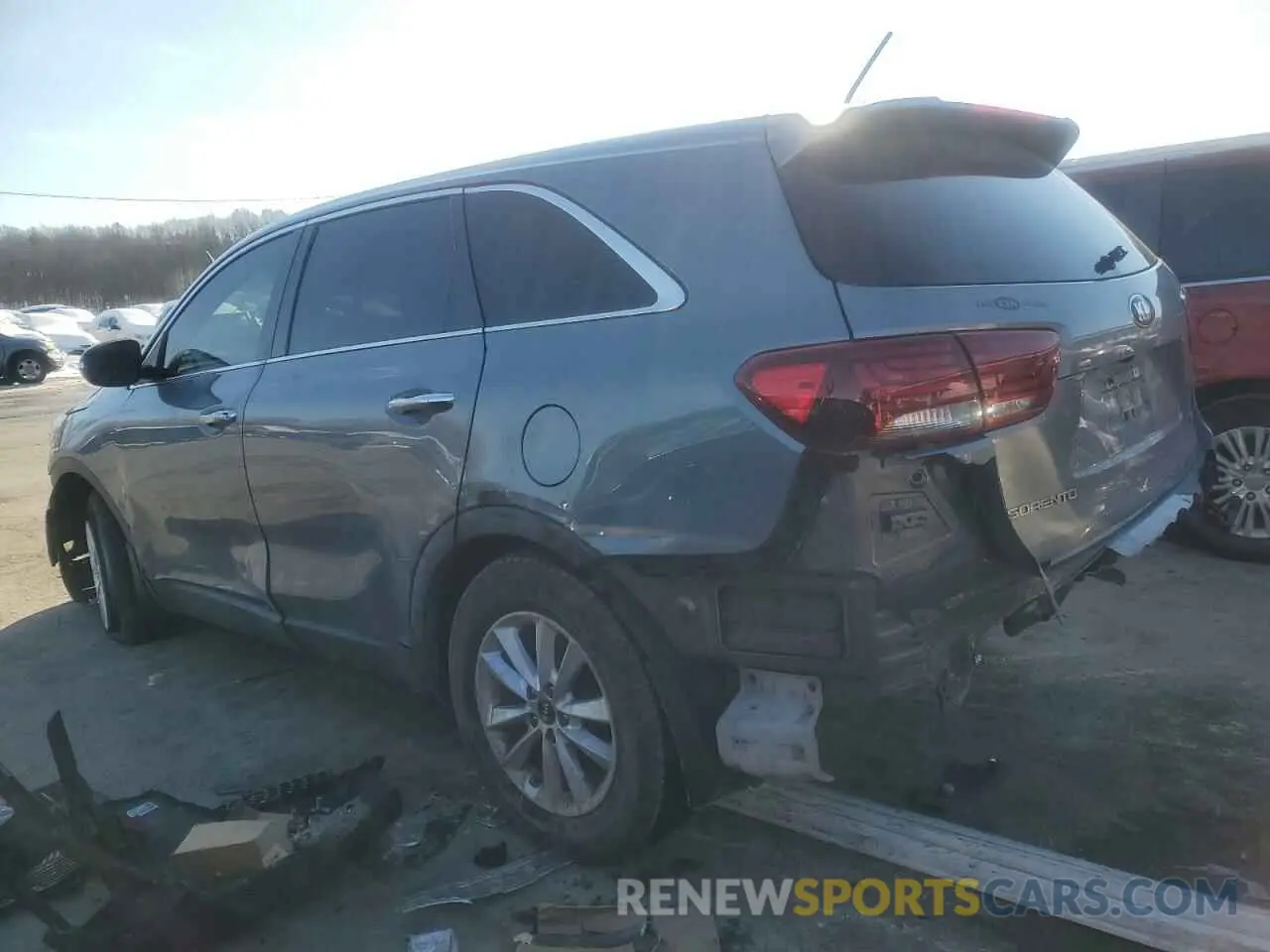 2 fotografías del automóvil dañado 5XYPG4A35LG654114 KIA SORENTO 2020