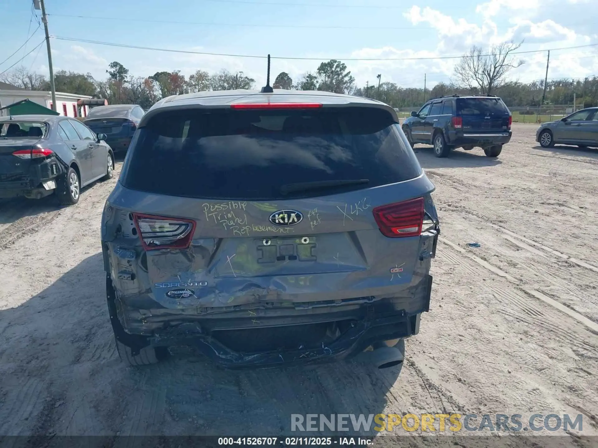6 fotografías del automóvil dañado 5XYPG4A35LG699327 KIA SORENTO 2020