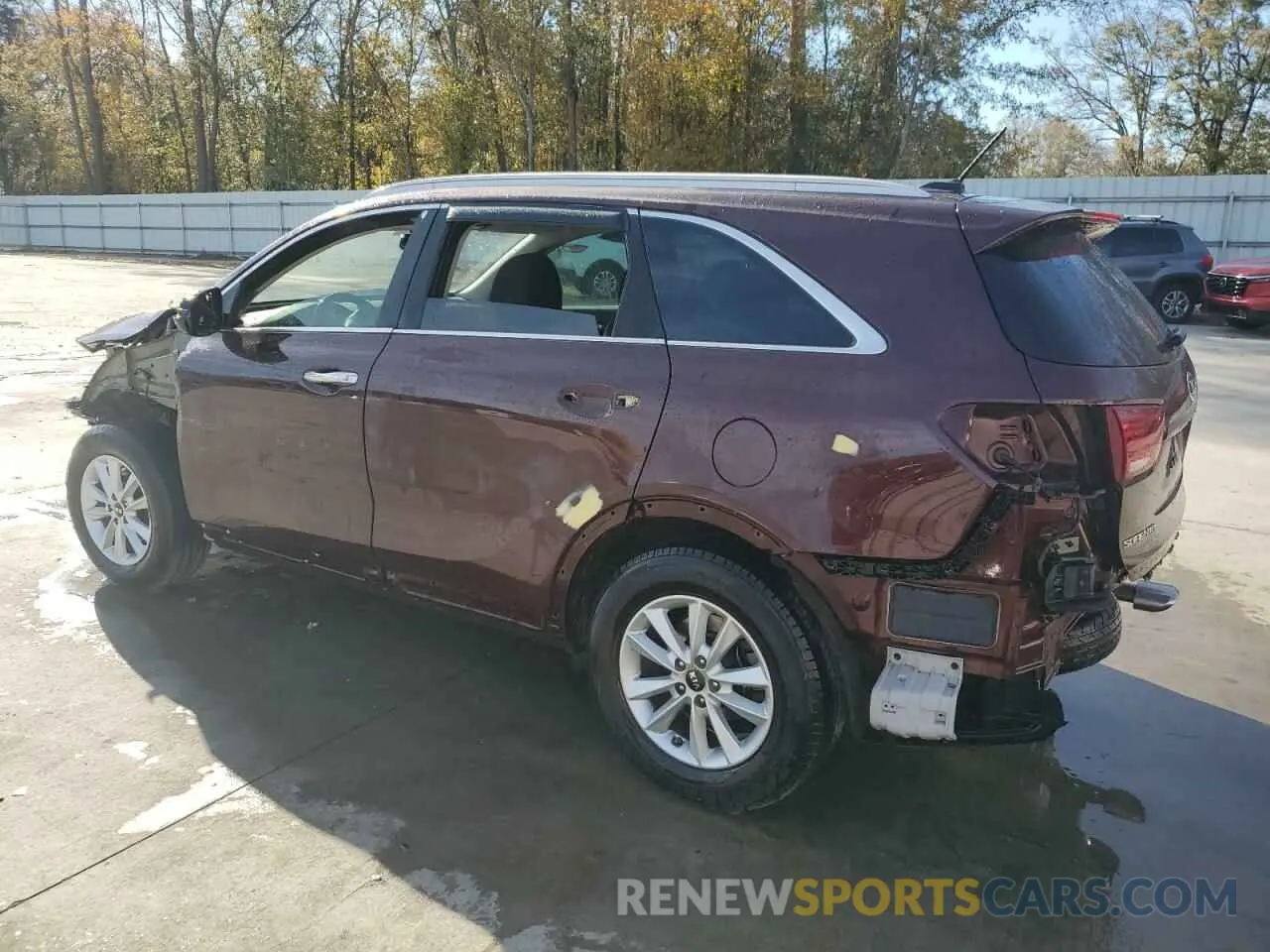 2 fotografías del automóvil dañado 5XYPG4A36LG633725 KIA SORENTO 2020