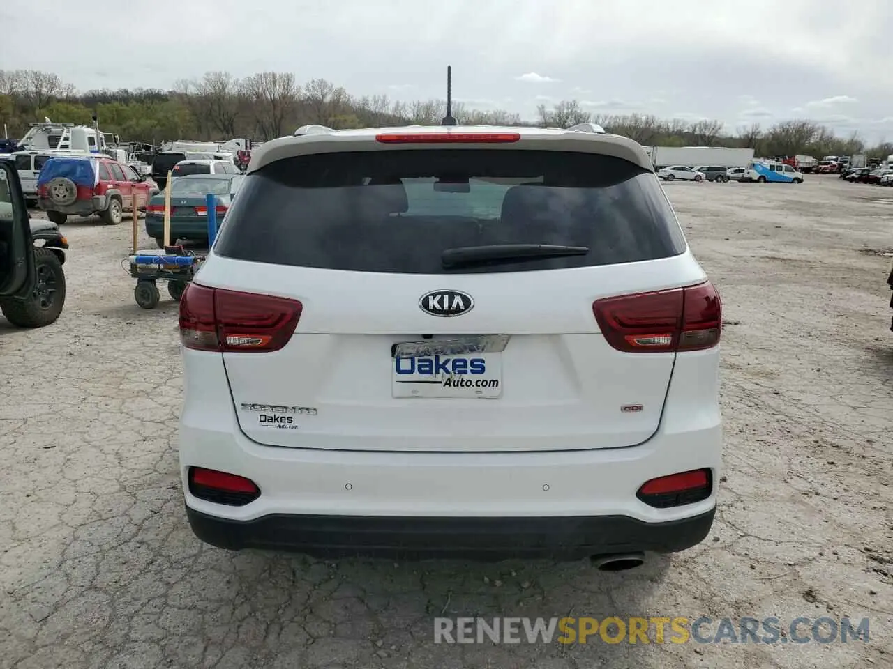 6 fotografías del automóvil dañado 5XYPG4A36LG663775 KIA SORENTO 2020