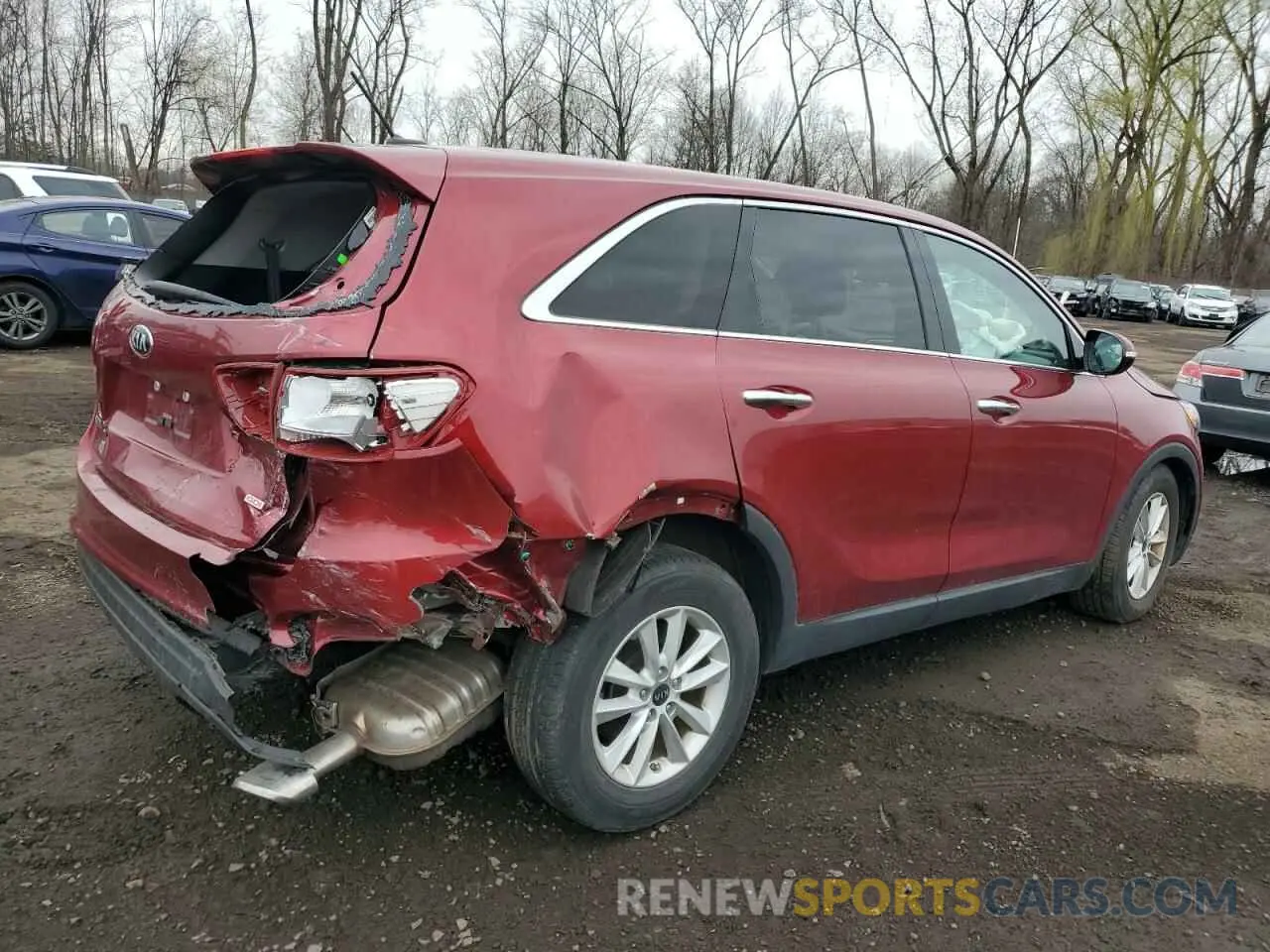 3 fotografías del automóvil dañado 5XYPG4A37LG670167 KIA SORENTO 2020