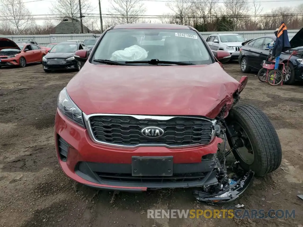 5 fotografías del automóvil dañado 5XYPG4A37LG670167 KIA SORENTO 2020