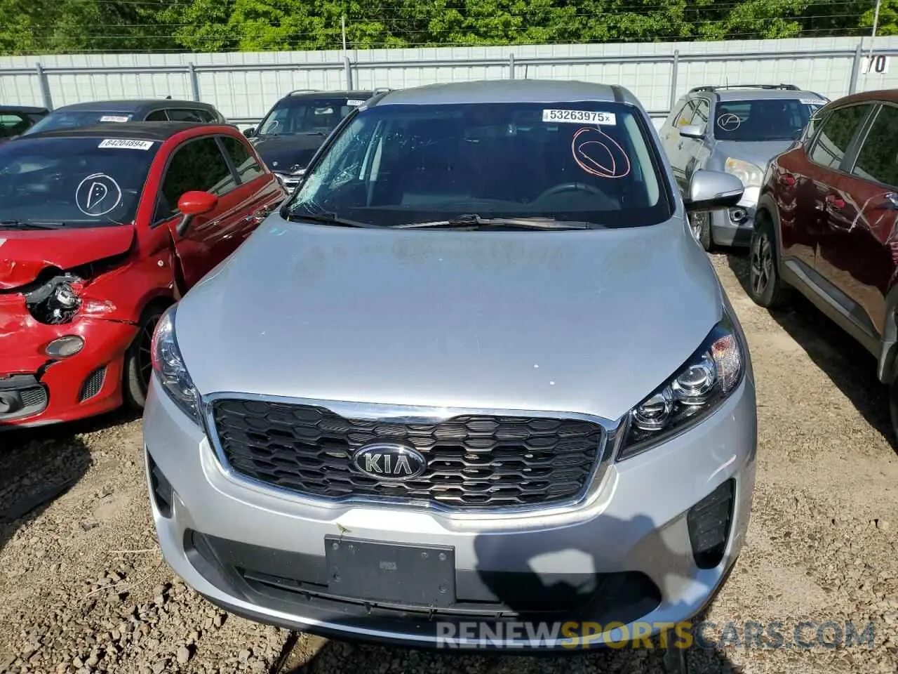 5 fotografías del automóvil dañado 5XYPG4A38LG687673 KIA SORENTO 2020