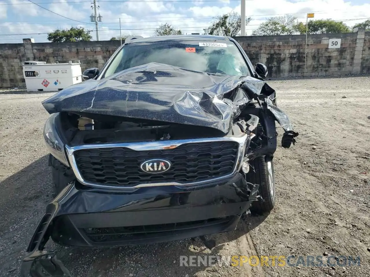 5 fotografías del automóvil dañado 5XYPG4A51LG624089 KIA SORENTO 2020