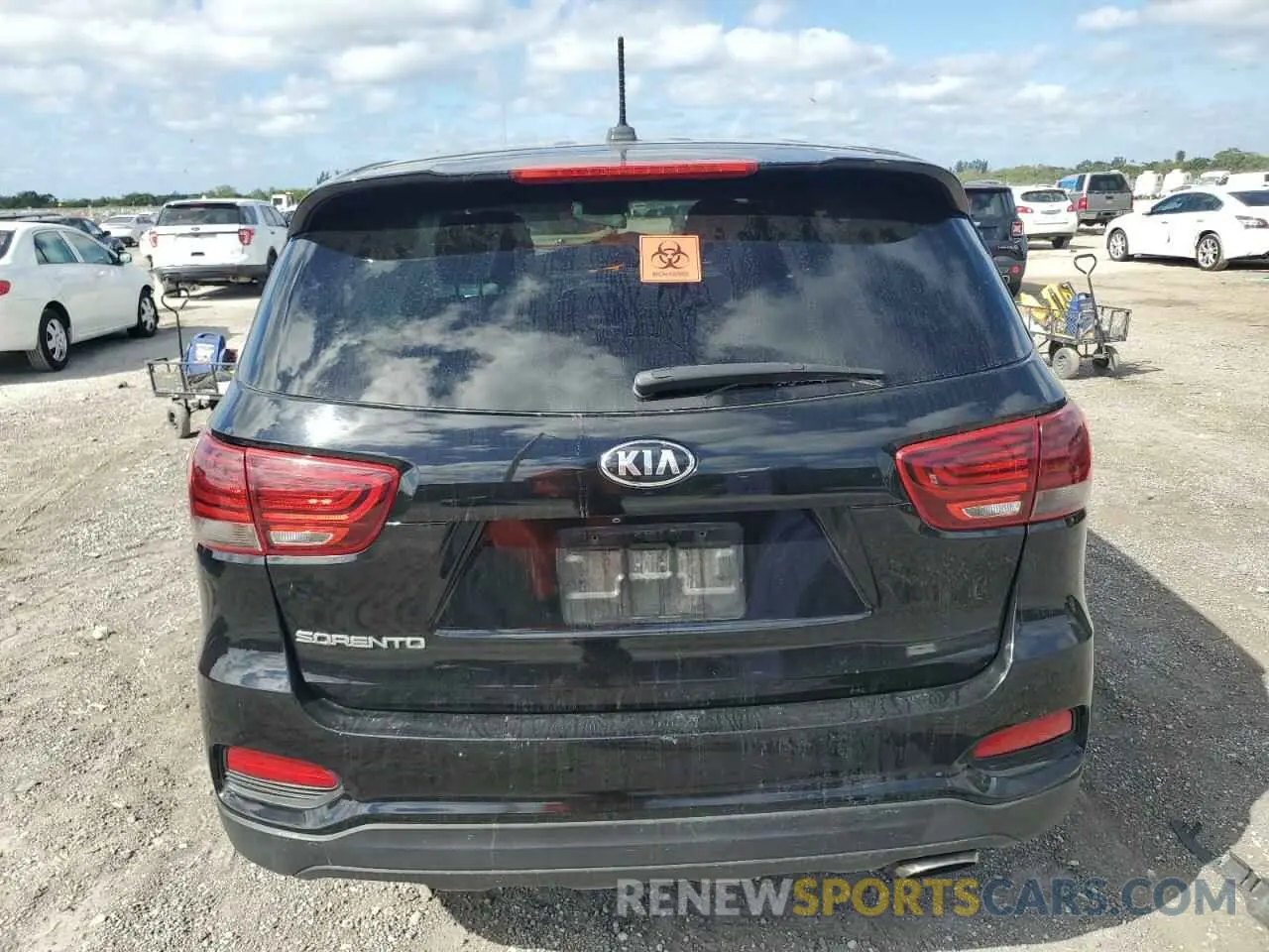 6 fotografías del automóvil dañado 5XYPG4A51LG624089 KIA SORENTO 2020