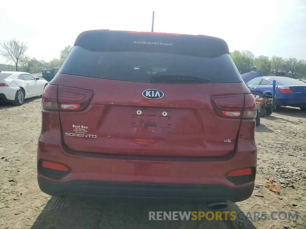 6 fotografías del automóvil dañado 5XYPG4A52LG666254 KIA SORENTO 2020