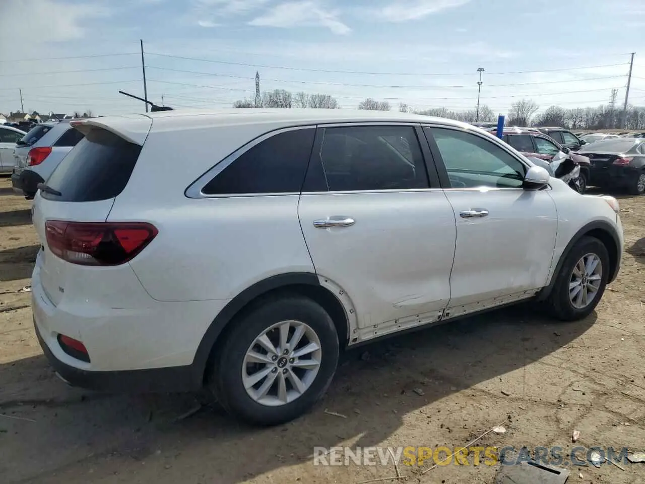 3 fotografías del automóvil dañado 5XYPG4A54LG627150 KIA SORENTO 2020