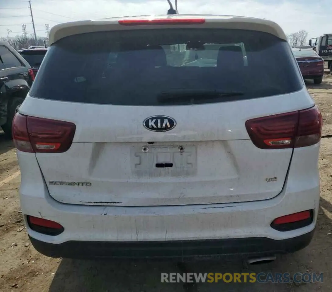 6 fotografías del automóvil dañado 5XYPG4A54LG627150 KIA SORENTO 2020