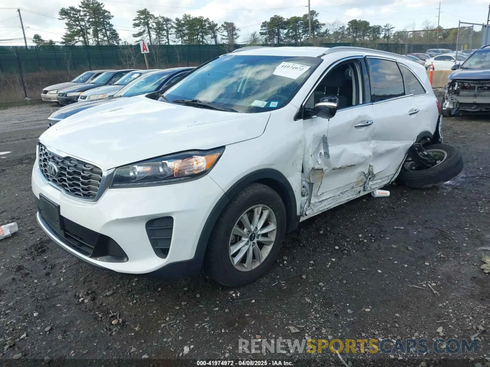 2 fotografías del automóvil dañado 5XYPGDA34LG691655 KIA SORENTO 2020