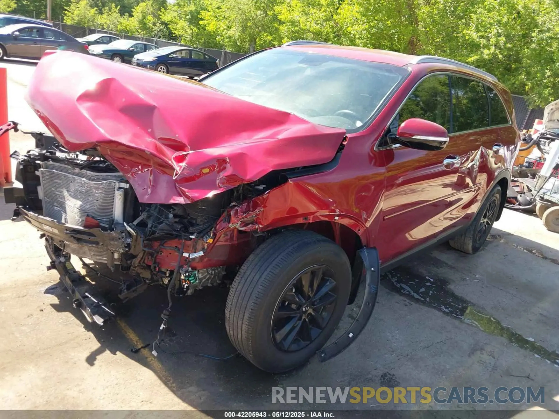 2 fotografías del automóvil dañado 5XYPGDA37LG685798 KIA SORENTO 2020