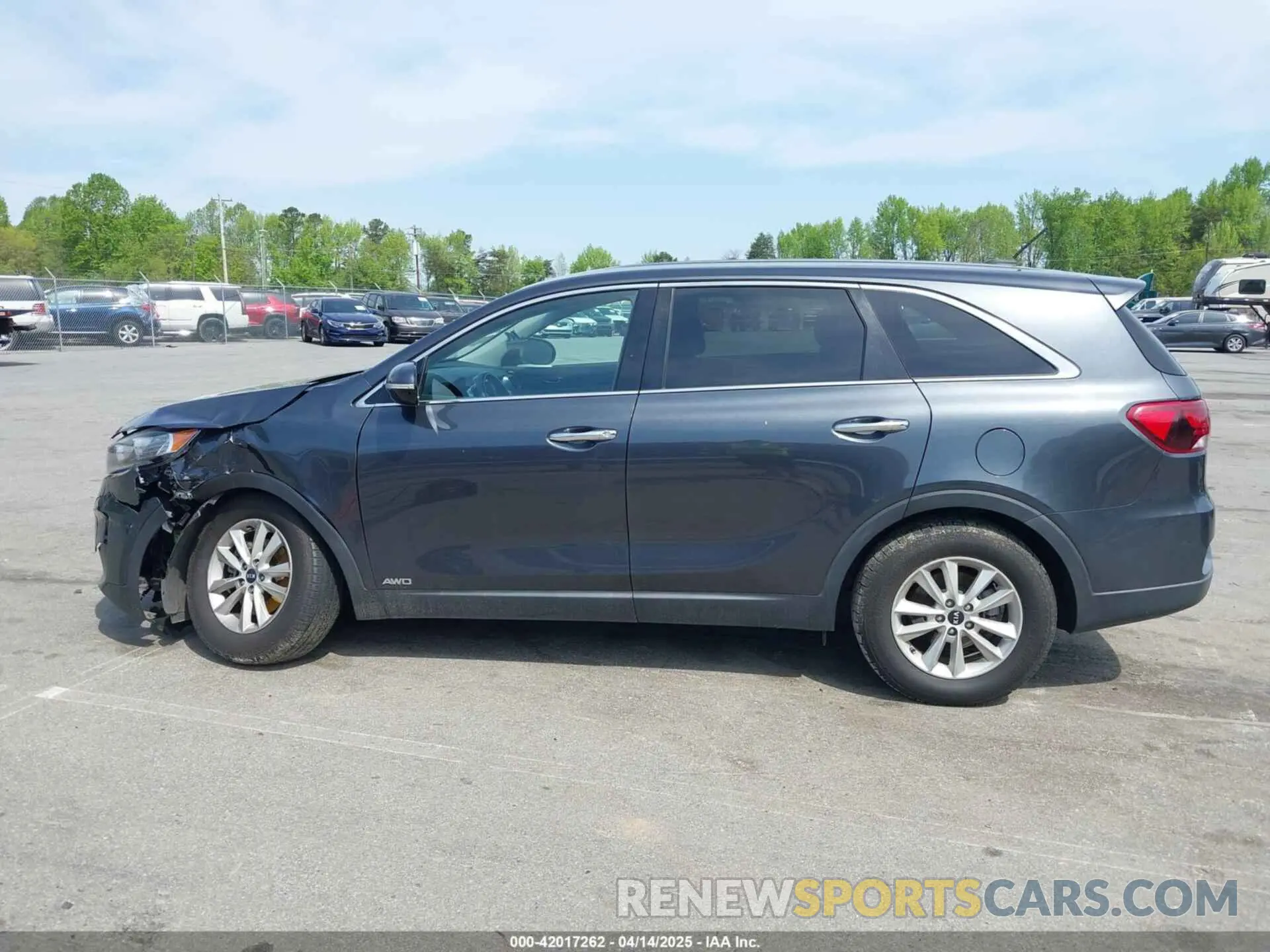 14 fotografías del automóvil dañado 5XYPGDA58LG618502 KIA SORENTO 2020