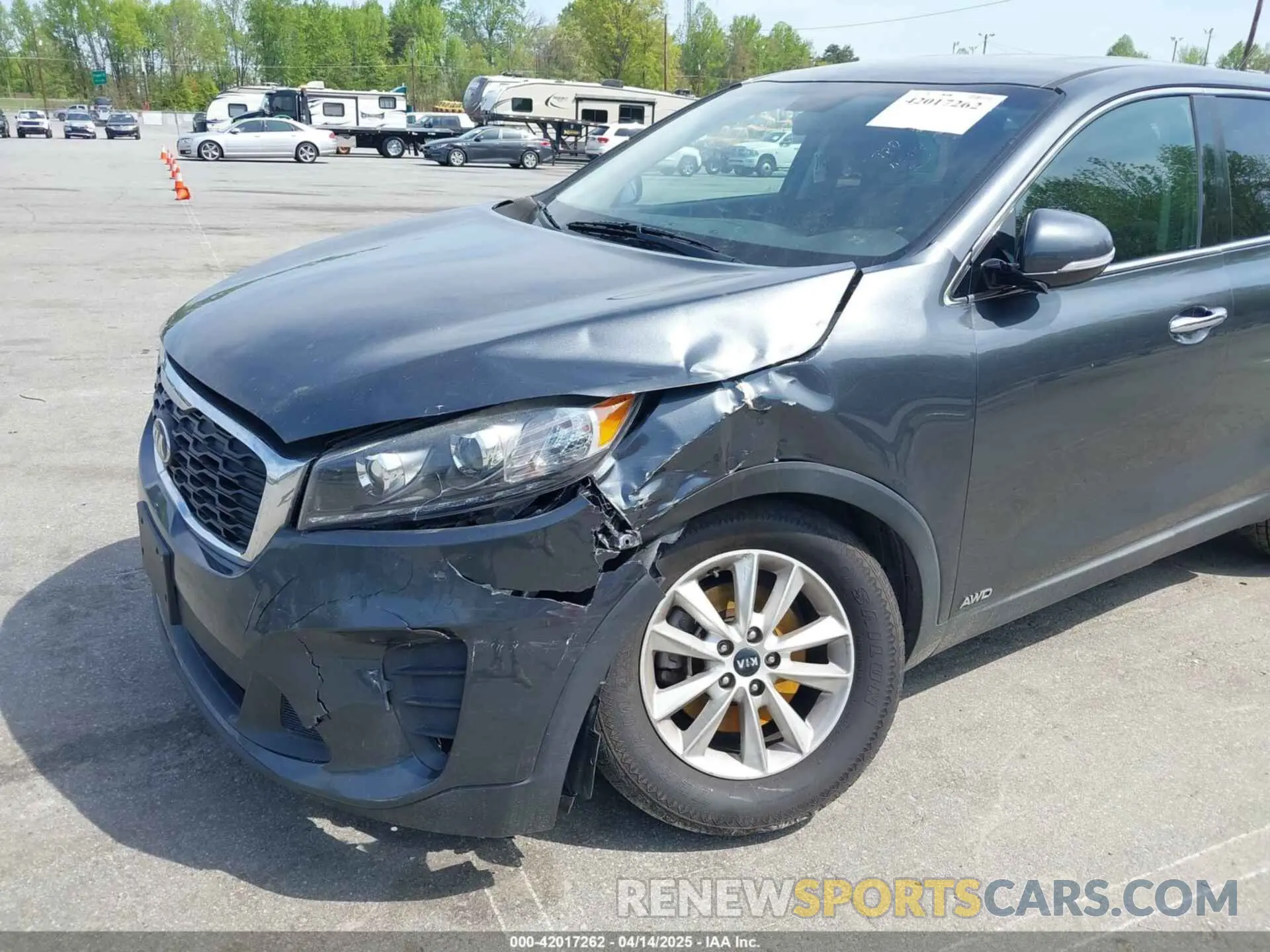 6 fotografías del automóvil dañado 5XYPGDA58LG618502 KIA SORENTO 2020