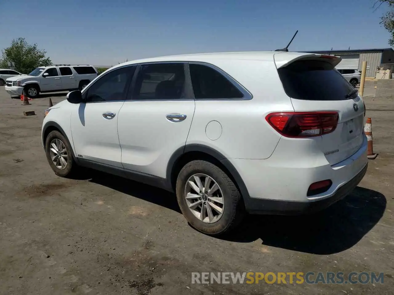2 fotografías del automóvil dañado 5XYPGDA59LG619478 KIA SORENTO 2020