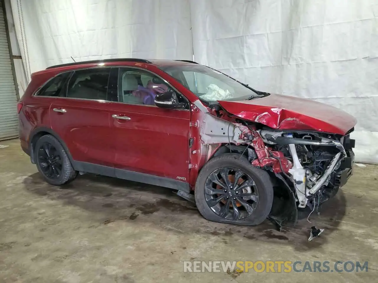 4 fotografías del automóvil dañado 5XYPGDA59LG696609 KIA SORENTO 2020