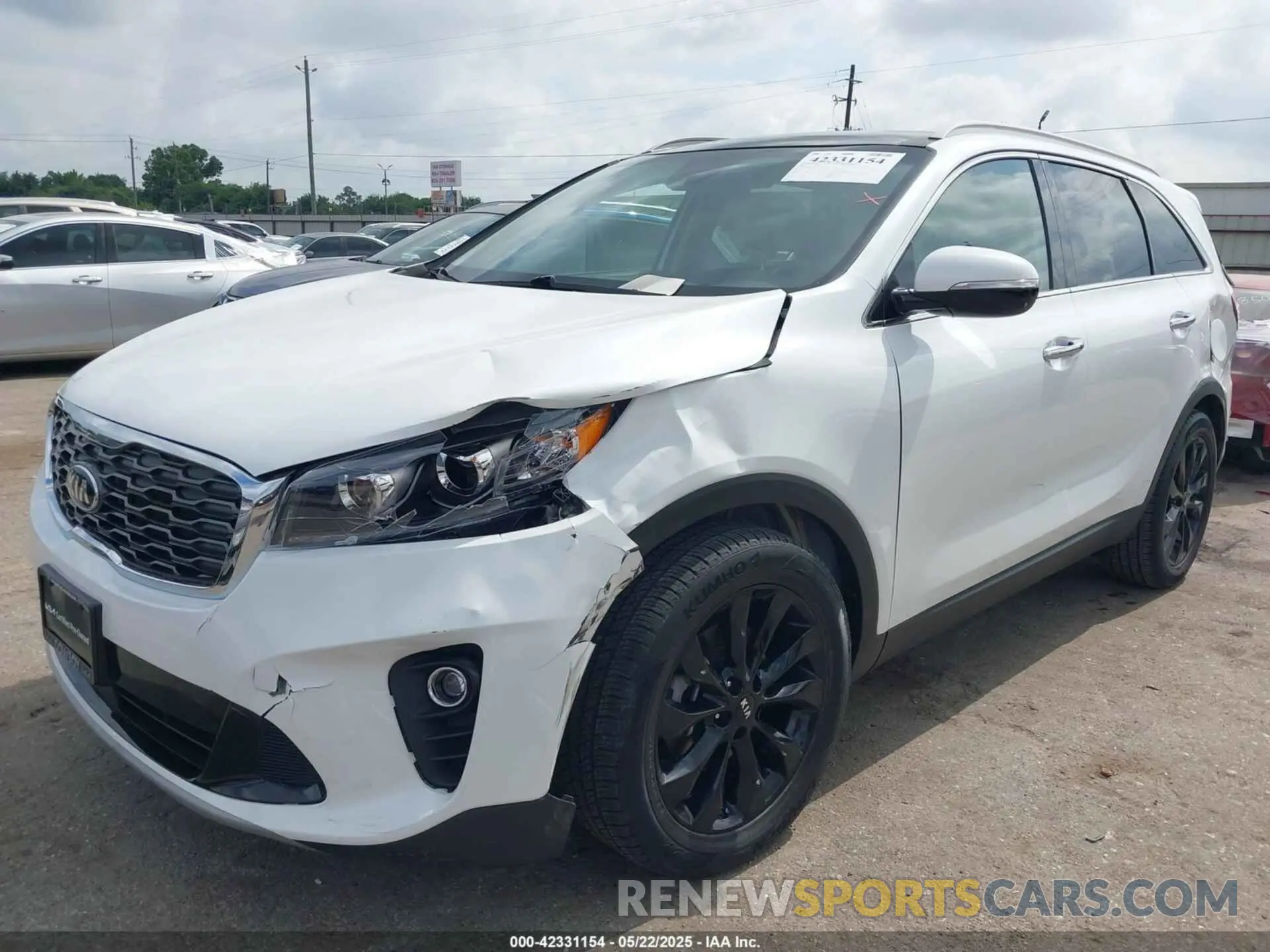 2 fotografías del automóvil dañado 5XYPH4A58LG707175 KIA SORENTO 2020