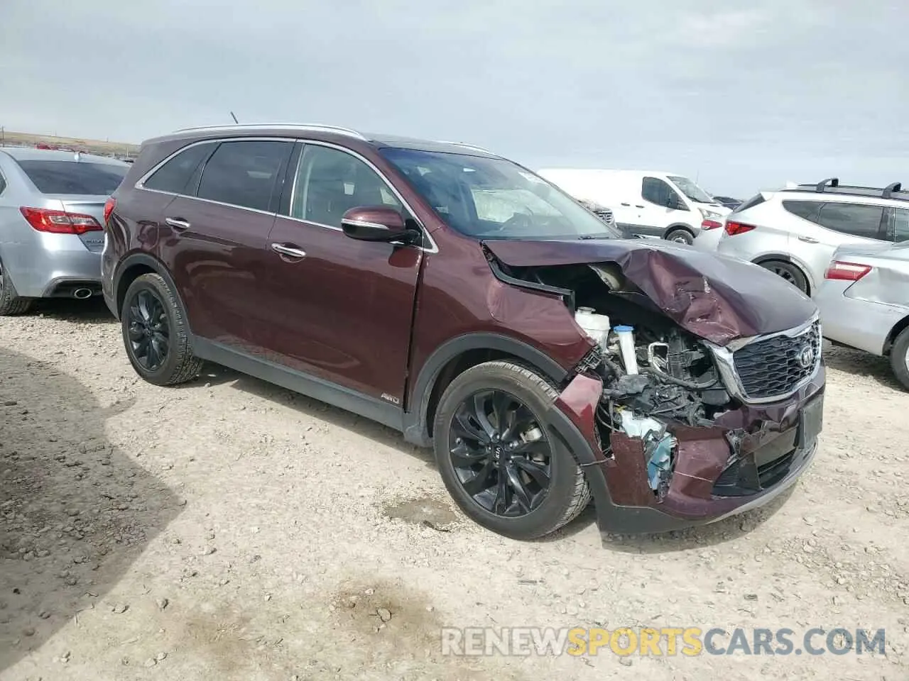 4 fotografías del automóvil dañado 5XYPHDA56LG694667 KIA SORENTO 2020
