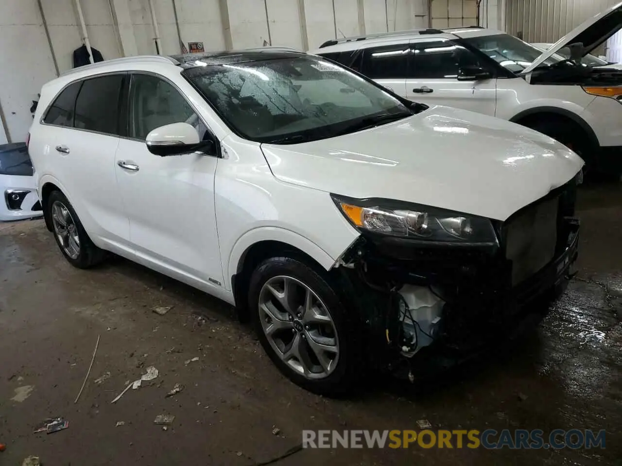 4 fotografías del automóvil dañado 5XYPKDA56LG652291 KIA SORENTO 2020