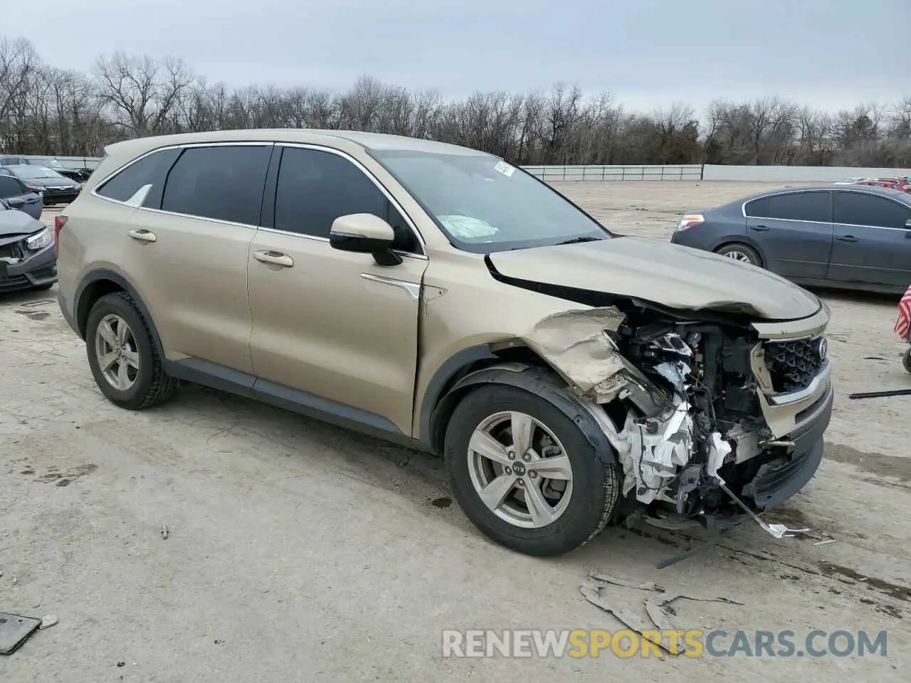 4 fotografías del automóvil dañado 5XYRG4LC2MG009833 KIA SORENTO 2021