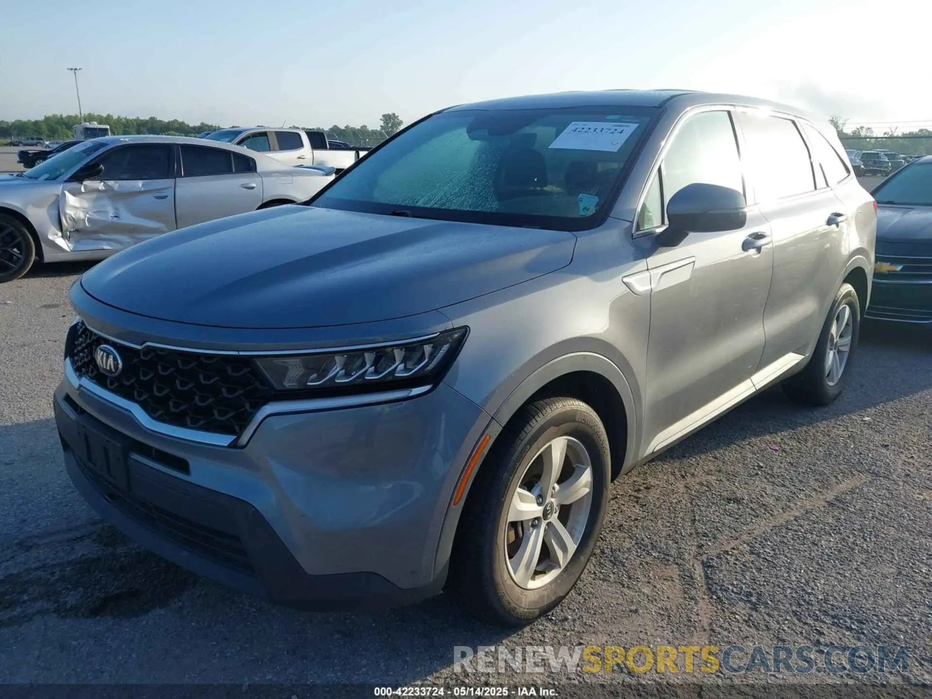 2 fotografías del automóvil dañado 5XYRG4LC3MG032683 KIA SORENTO 2021