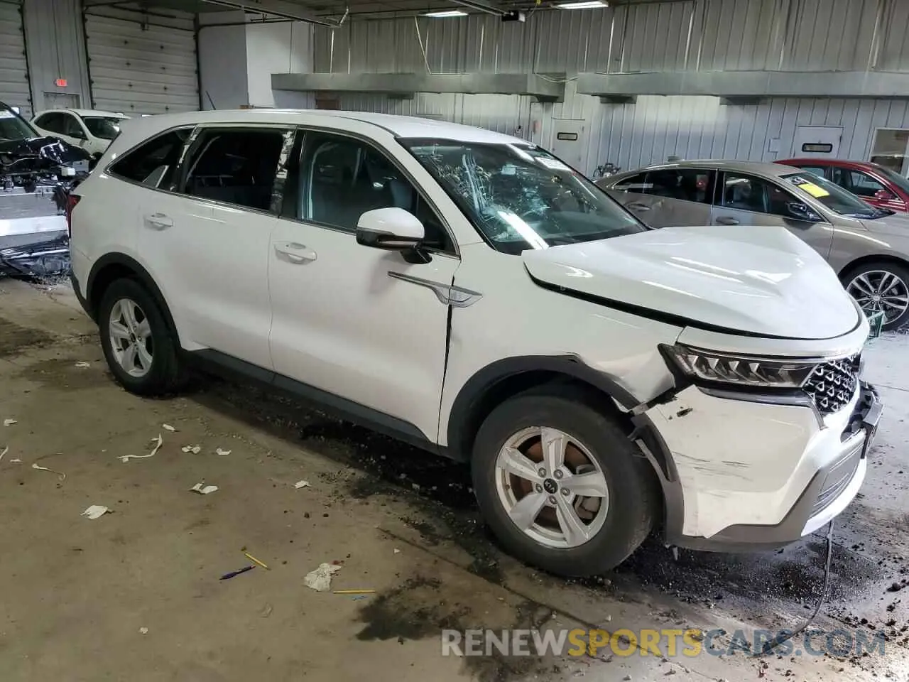 4 fotografías del automóvil dañado 5XYRG4LC6MG067363 KIA SORENTO 2021