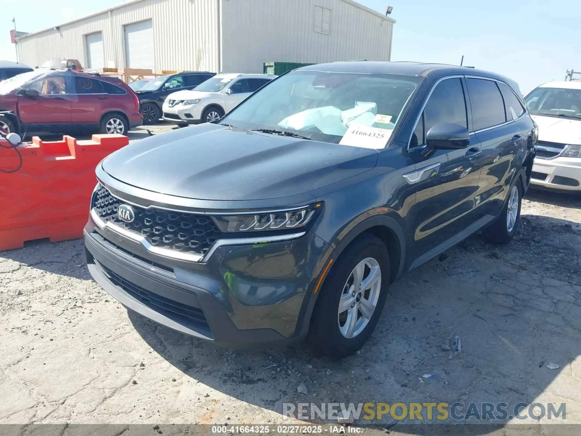 2 fotografías del automóvil dañado 5XYRG4LC7MG021928 KIA SORENTO 2021