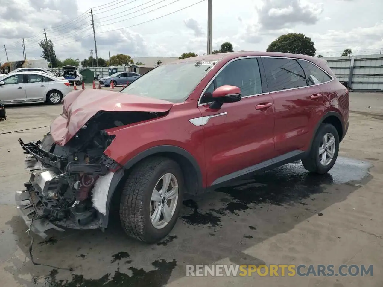 1 fotografías del automóvil dañado 5XYRG4LC8MG026085 KIA SORENTO 2021