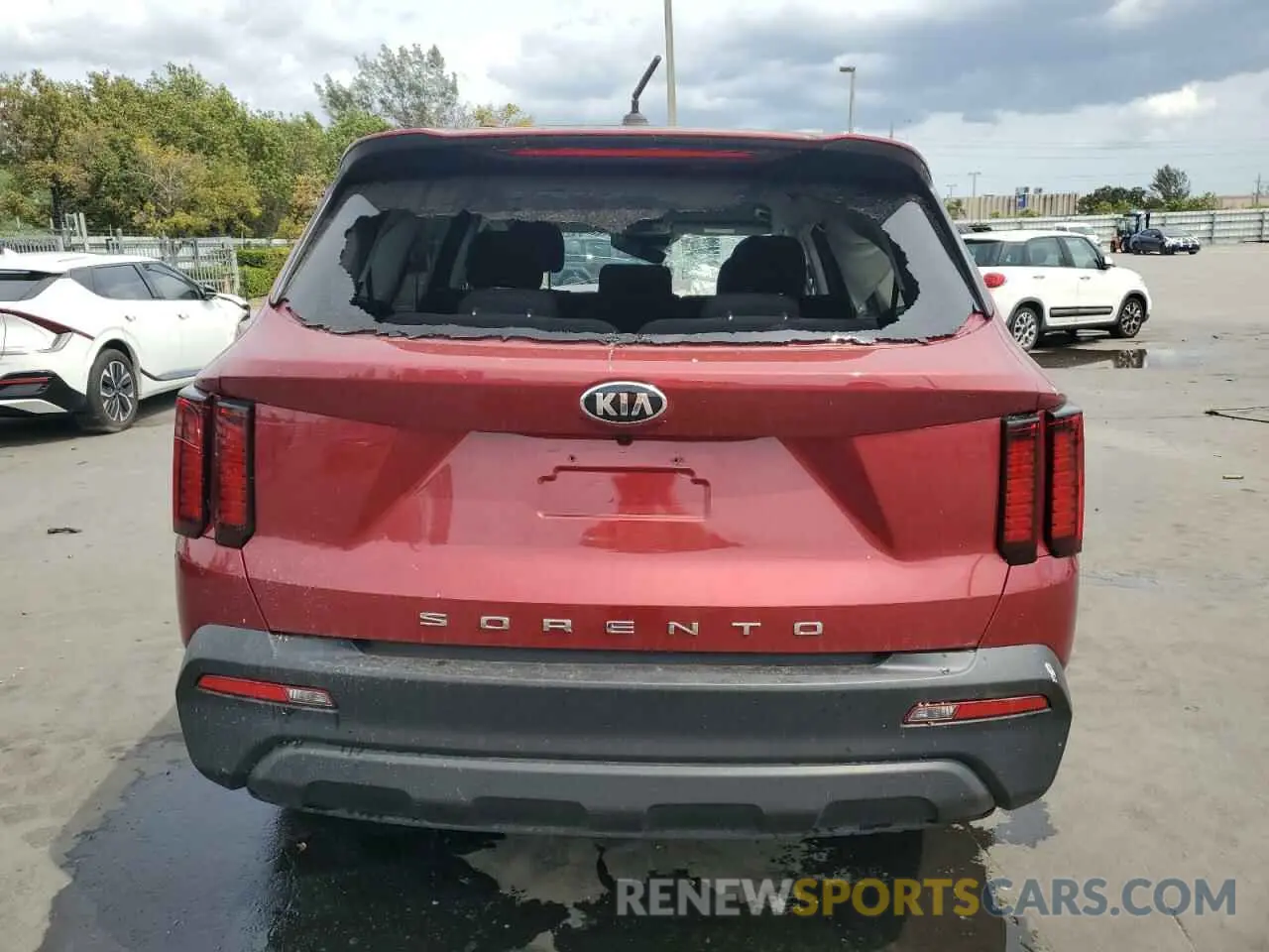 6 fotografías del automóvil dañado 5XYRG4LC8MG026085 KIA SORENTO 2021