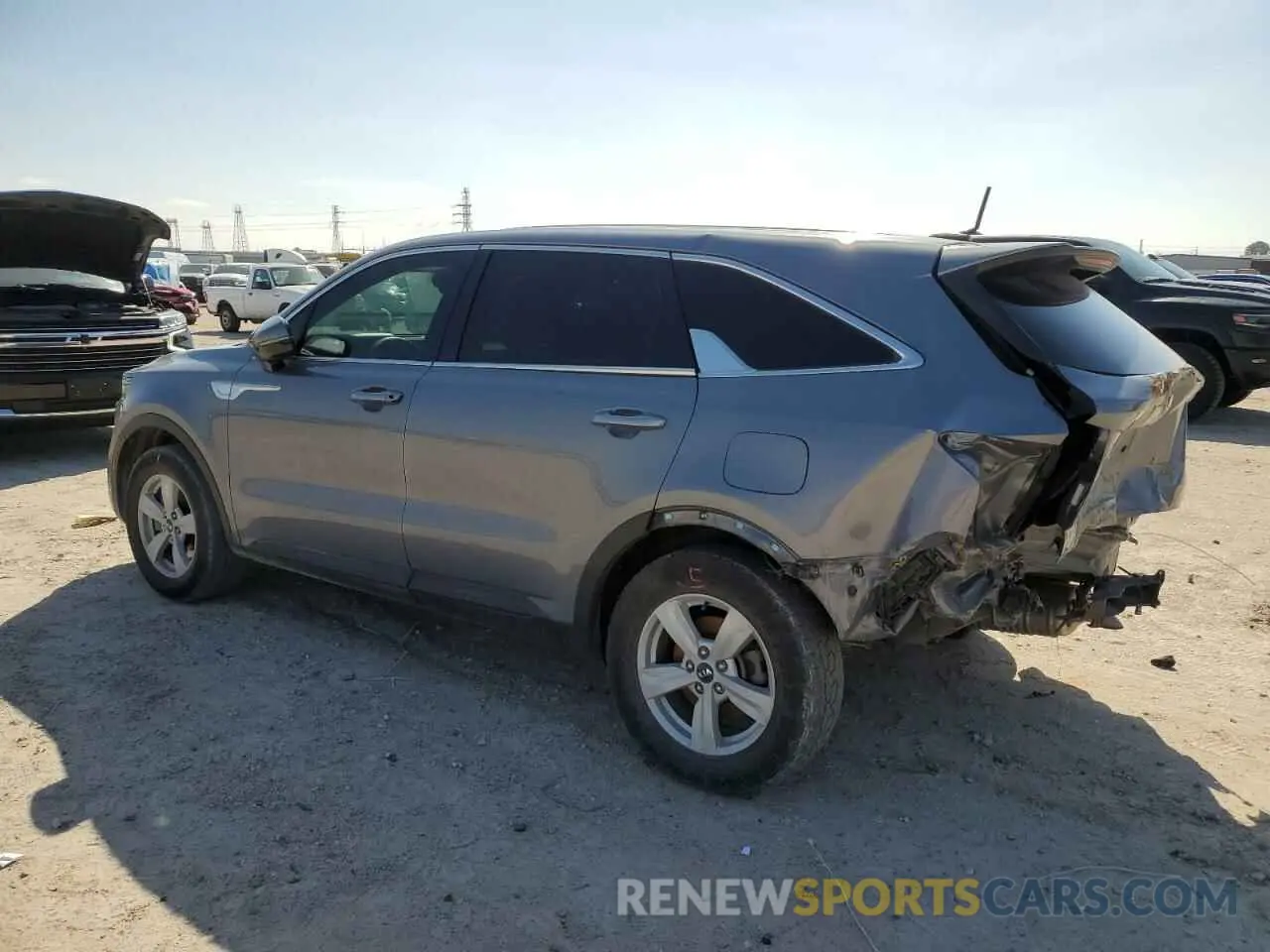 2 fotografías del automóvil dañado 5XYRG4LC8MG053027 KIA SORENTO 2021