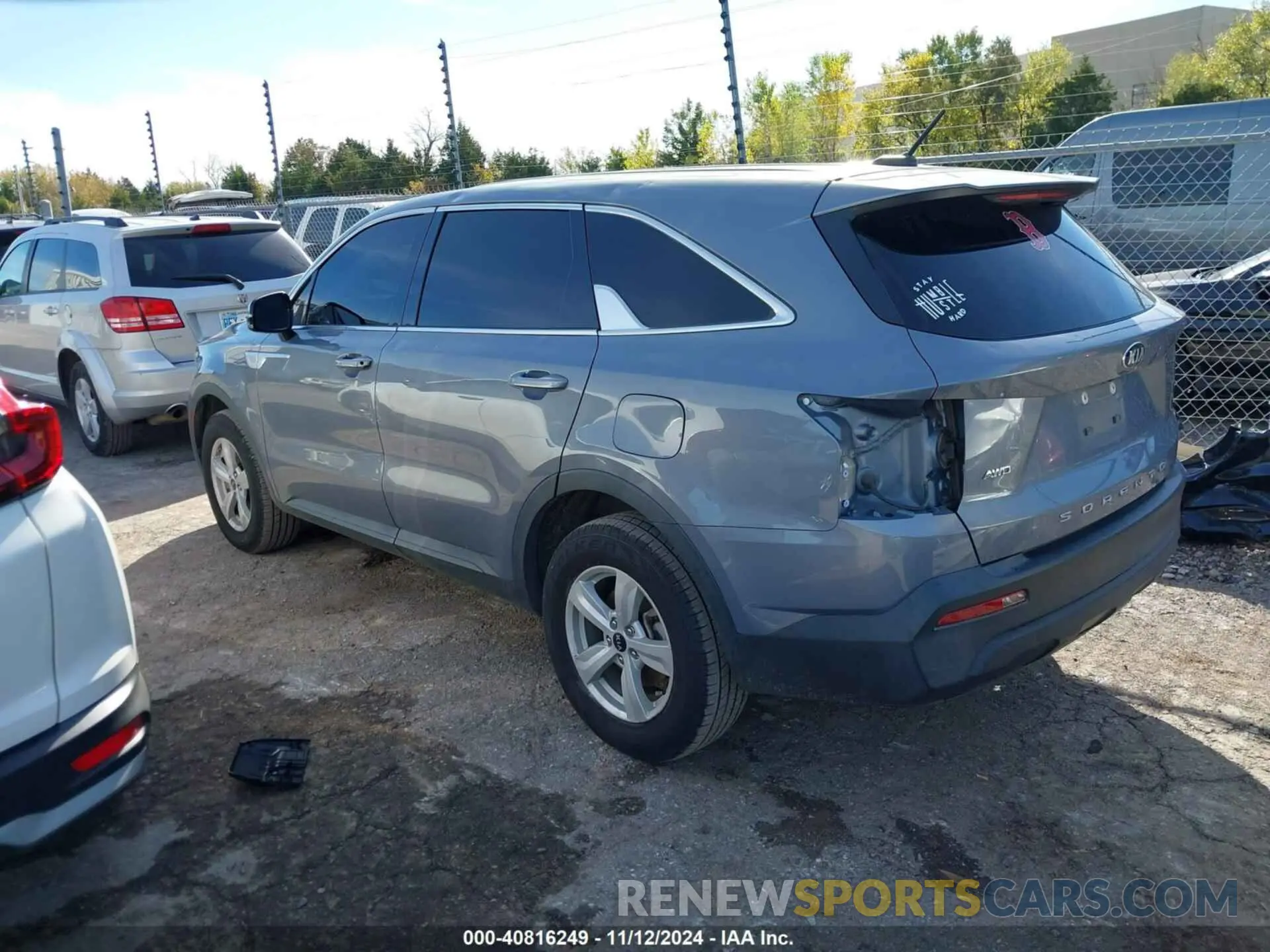 3 fotografías del automóvil dañado 5XYRGDLC3MG017343 KIA SORENTO 2021