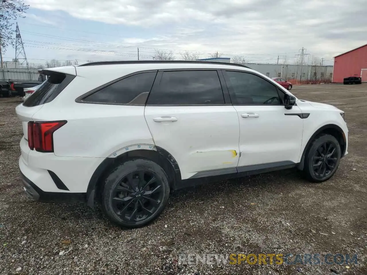3 fotografías del automóvil dañado 5XYRHDLF2MG056500 KIA SORENTO 2021