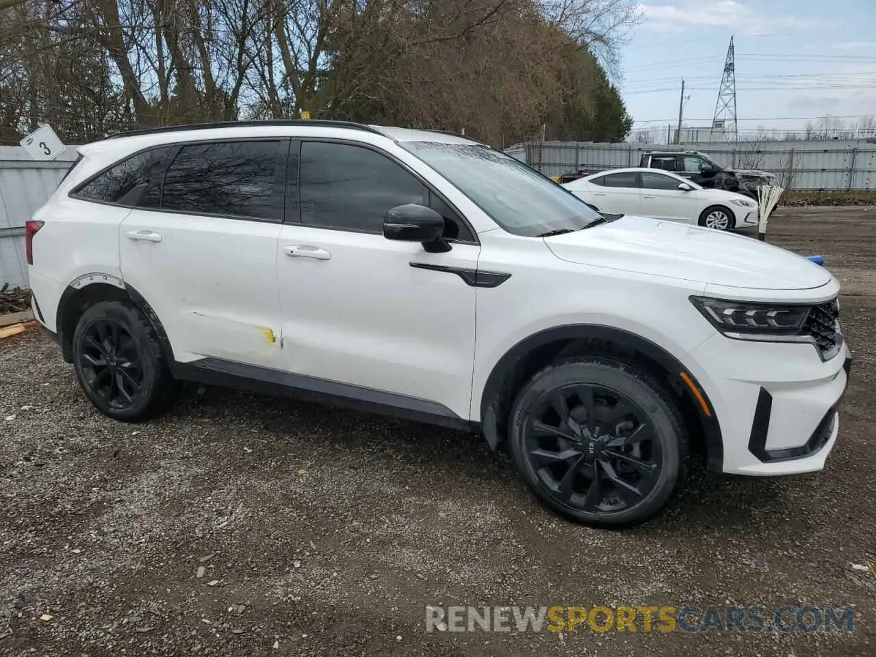 4 fotografías del automóvil dañado 5XYRHDLF2MG056500 KIA SORENTO 2021