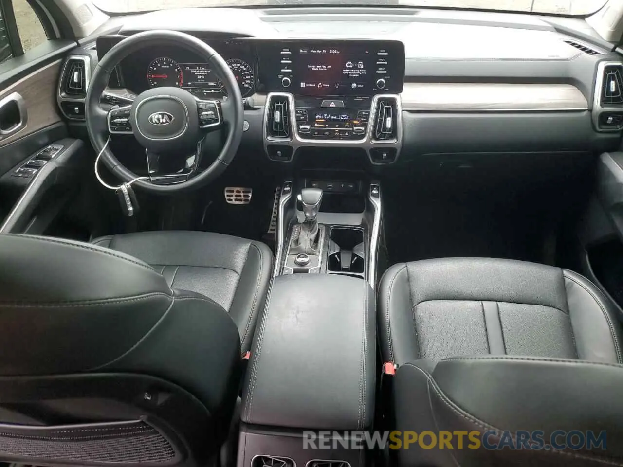 8 fotografías del automóvil dañado 5XYRHDLF2MG056500 KIA SORENTO 2021