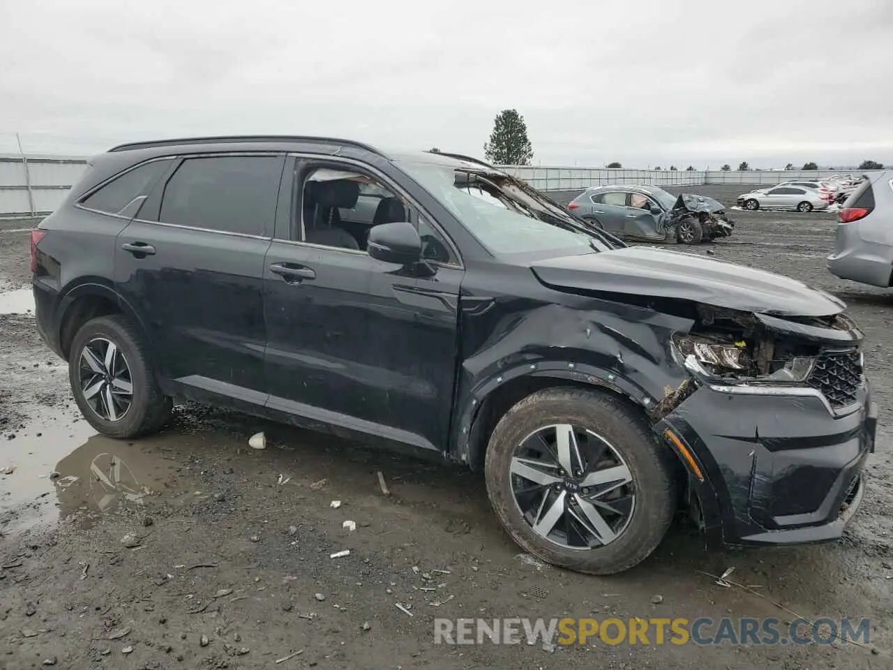 4 fotografías del automóvil dañado 5XYRHDLF4MG060290 KIA SORENTO 2021