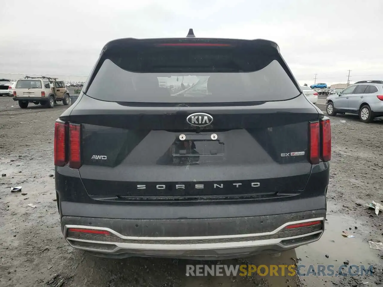 6 fotografías del automóvil dañado 5XYRHDLF4MG060290 KIA SORENTO 2021