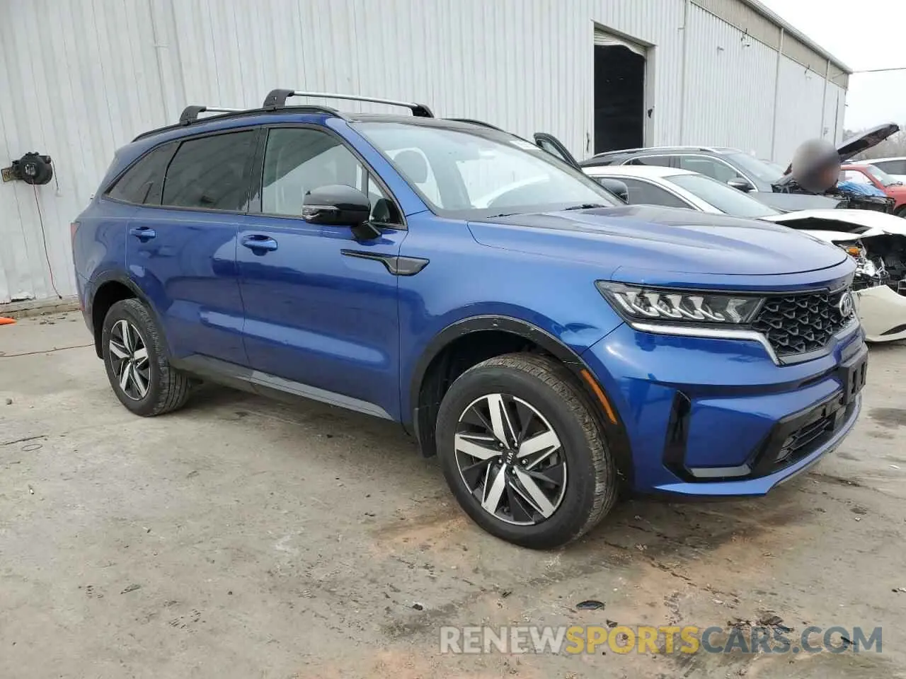 4 fotografías del automóvil dañado 5XYRHDLF6MG069685 KIA SORENTO 2021