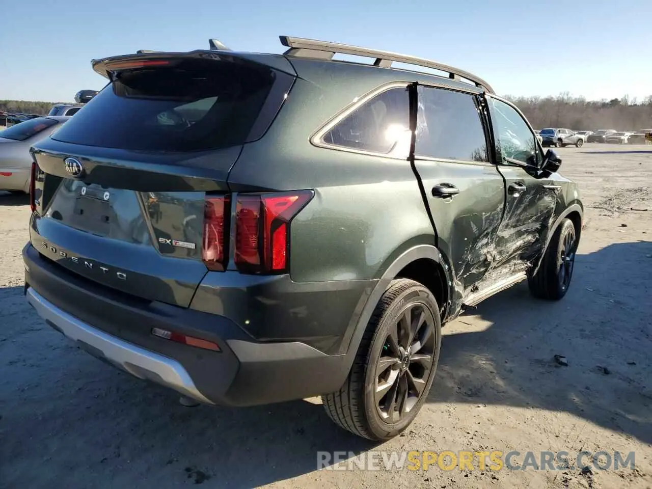3 fotografías del automóvil dañado 5XYRHDLF7MG069355 KIA SORENTO 2021