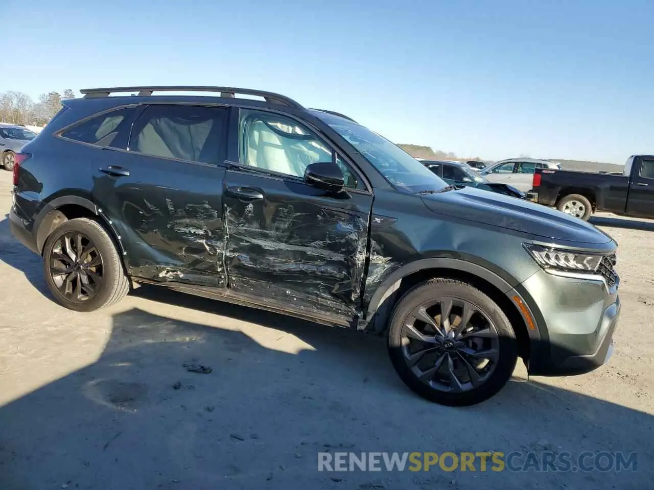 4 fotografías del automóvil dañado 5XYRHDLF7MG069355 KIA SORENTO 2021