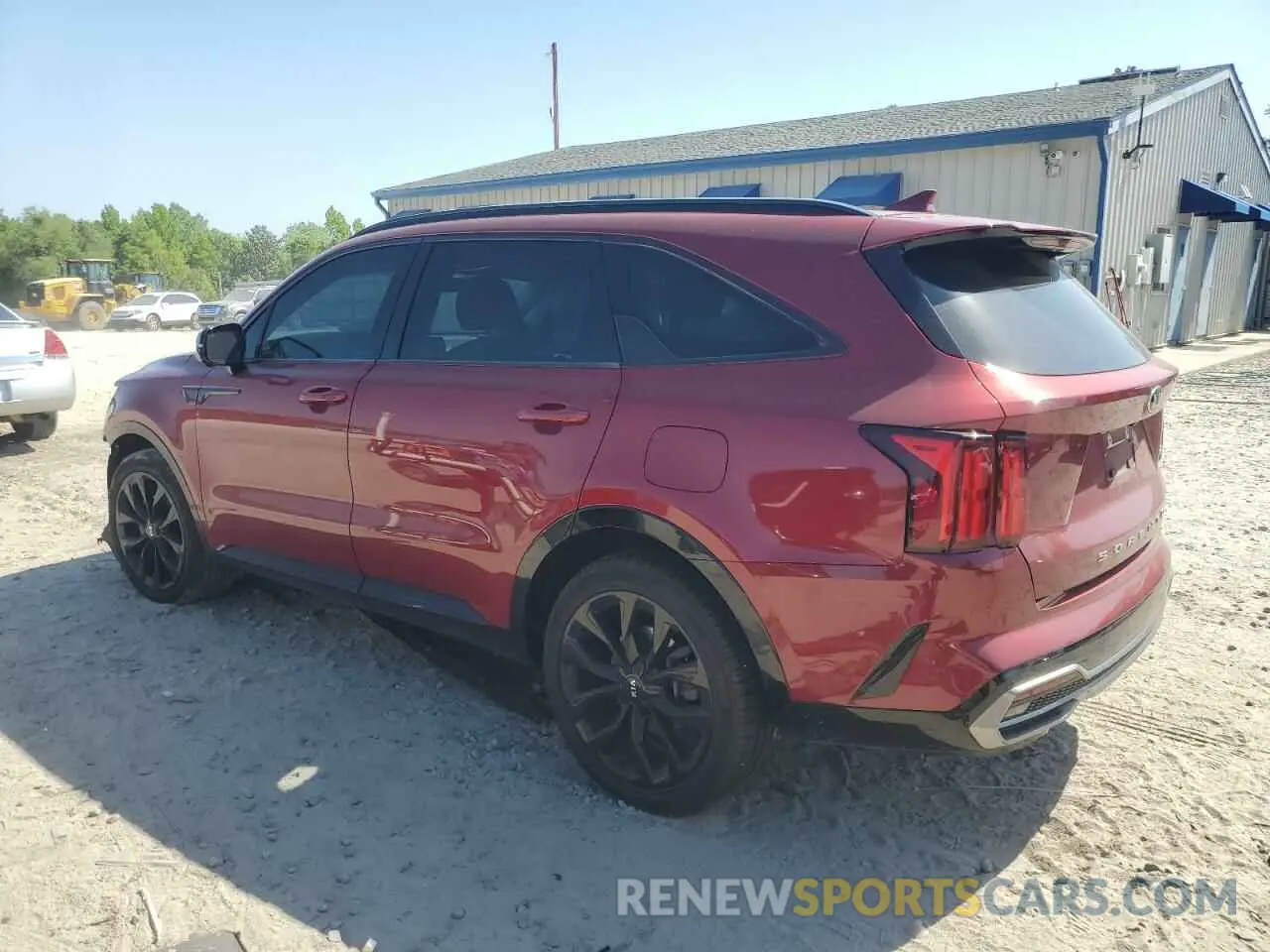 2 fotografías del automóvil dañado 5XYRK4LF0MG044721 KIA SORENTO 2021