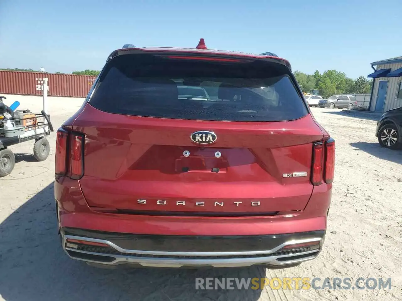 6 fotografías del automóvil dañado 5XYRK4LF0MG044721 KIA SORENTO 2021