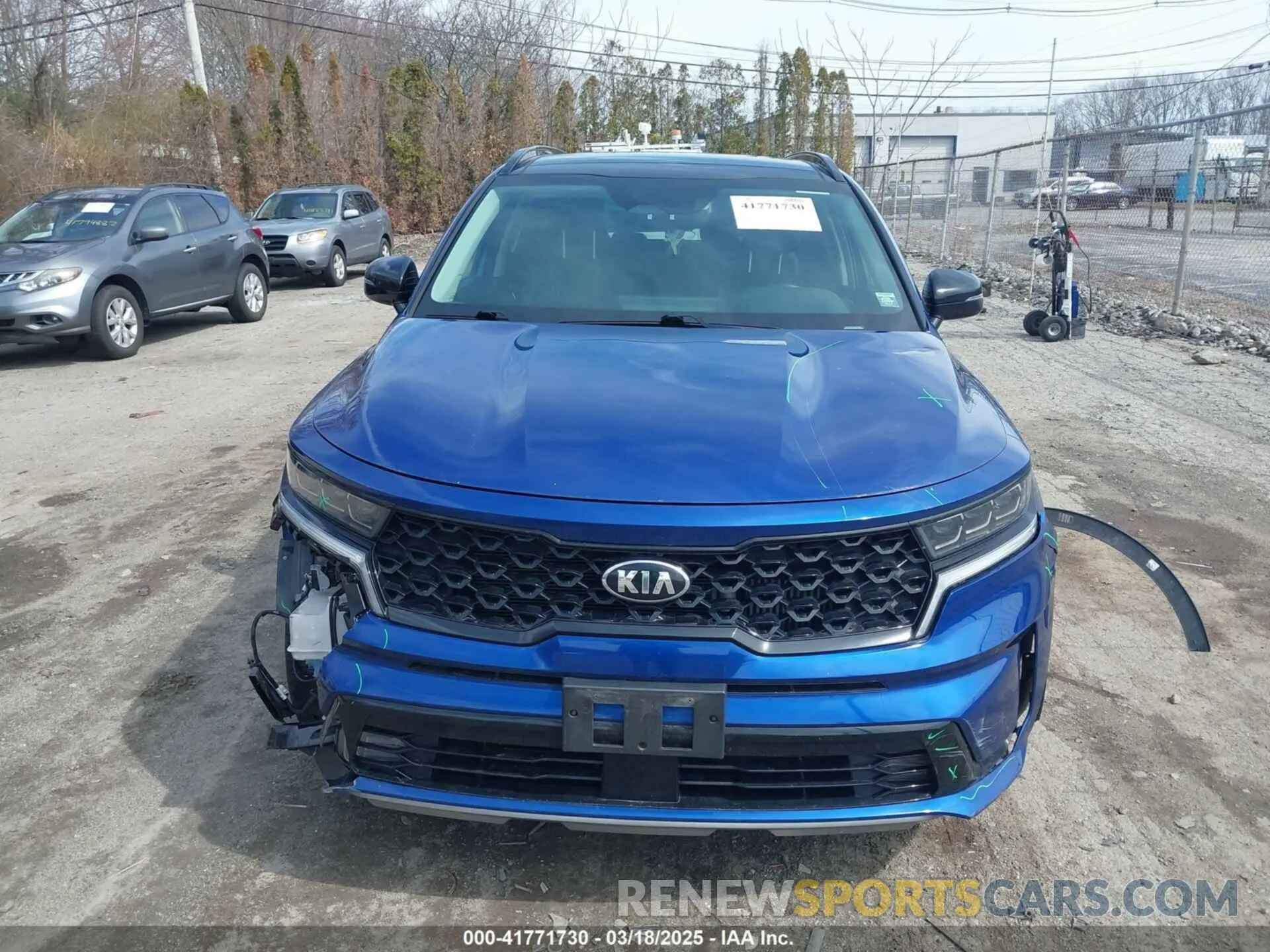 12 fotografías del automóvil dañado 5XYRK4LF1MG073547 KIA SORENTO 2021