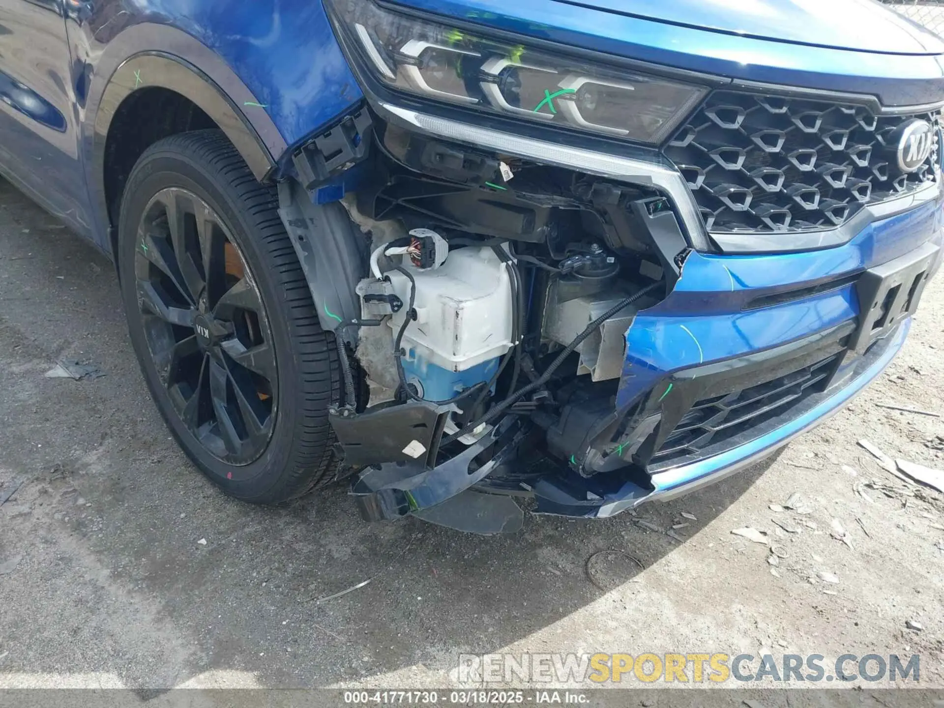 18 fotografías del automóvil dañado 5XYRK4LF1MG073547 KIA SORENTO 2021