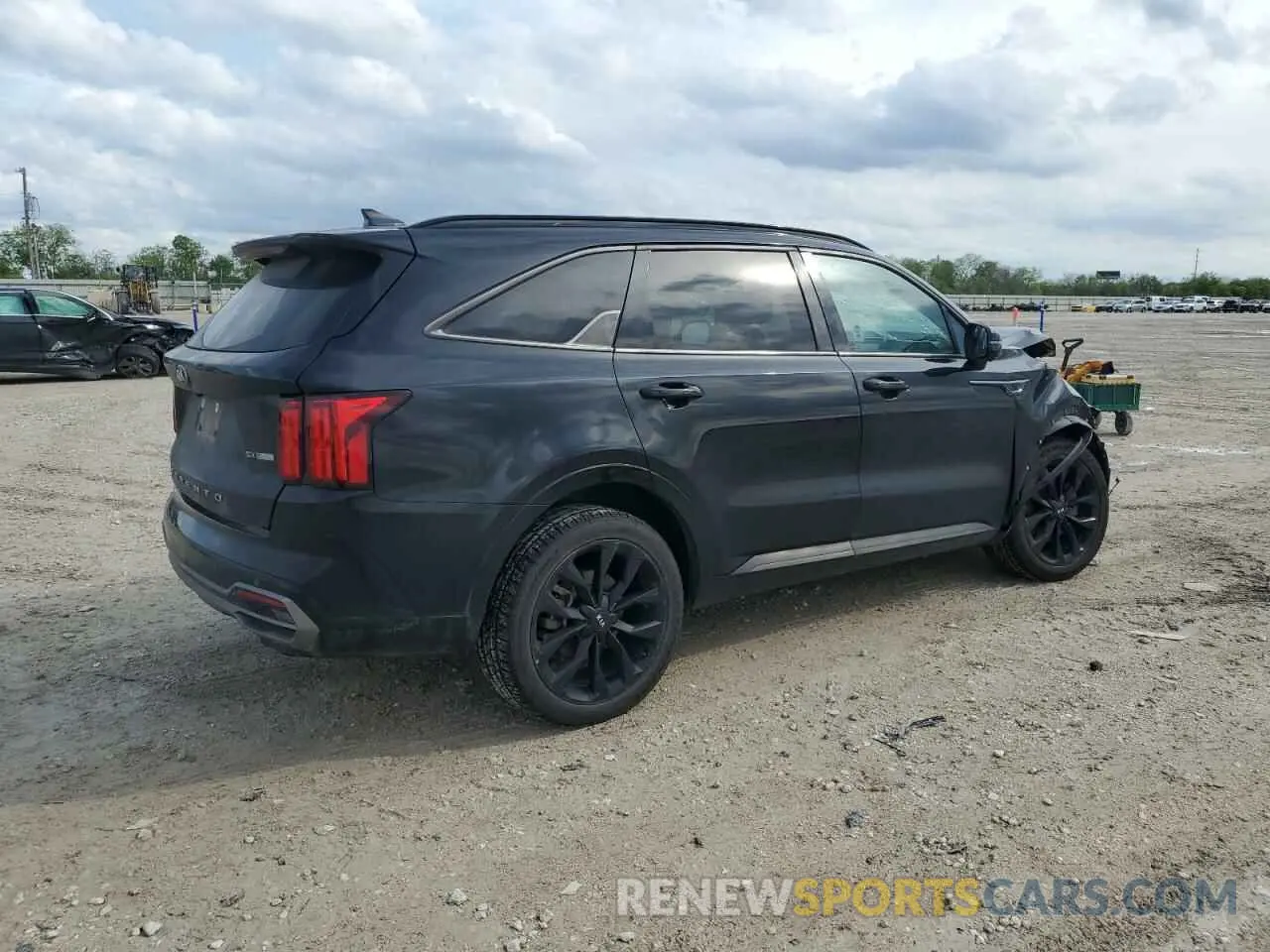 3 fotografías del automóvil dañado 5XYRK4LF2MG026897 KIA SORENTO 2021