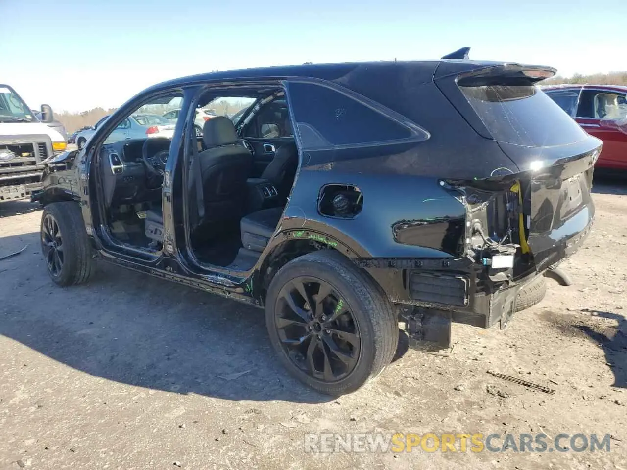 2 fotografías del automóvil dañado 5XYRK4LF2MG048527 KIA SORENTO 2021